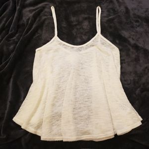 Kimchi Blue by Urban Outfitters Cream Light Weight Knit Tank Top